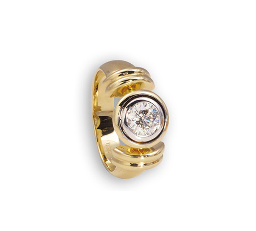 Diamant Ring Gelbgold in Hamburg kaufen bei Juwelier Wilm