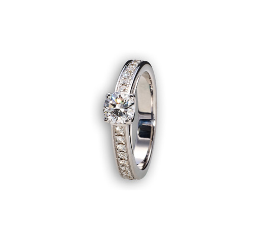 Diamant Ring Roségold mit Diamanten