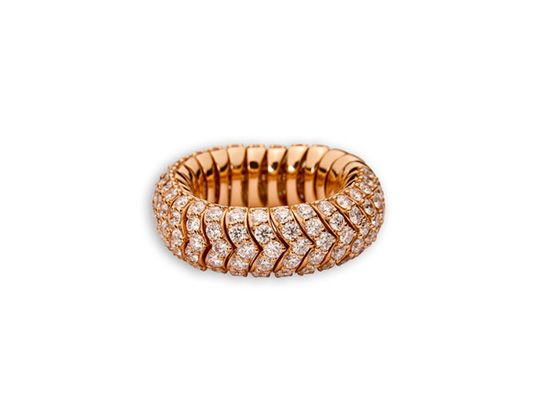 Flexibler Diamant-Ring aus Rotgold in Hamburg kaufen, bei Juwelier Wilm, Ballindamm