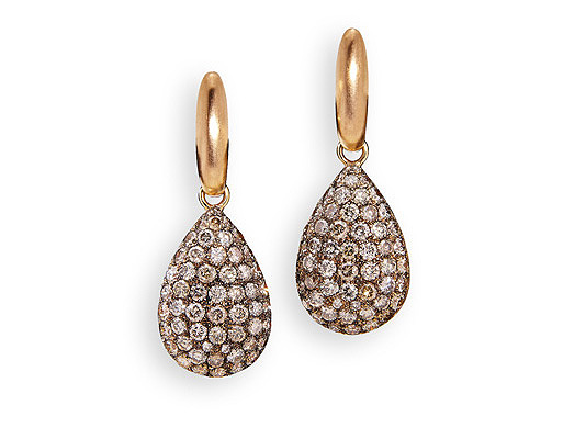 Ohrringe aus Roségold, braune Diamanten bei Juwelier Wilm in Hamburg kaufen