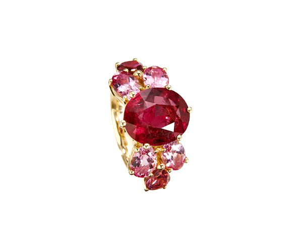 Roségold-Ring mit Rubellit & rosa Turmalinen in Hamburg kaufen, bei Juwelier Wilm, Ballindamm 26