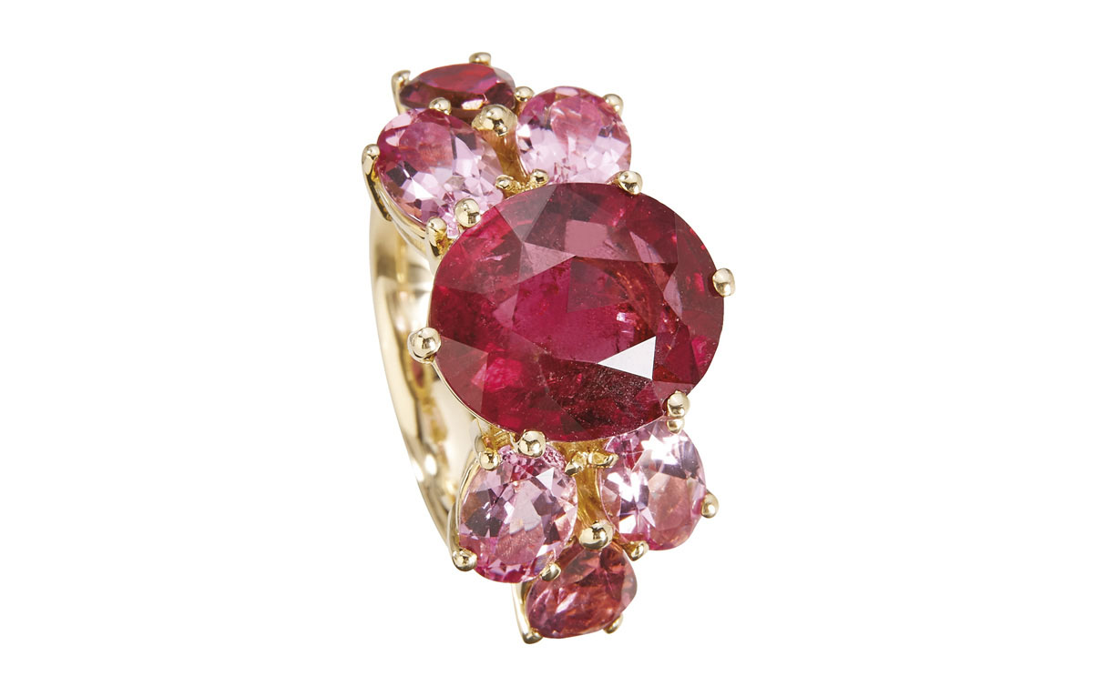 Roségold-Ring mit Rubellit & rosa Turmalinen in Hamburg kaufen, bei Juwelier Wilm, Ballindamm 26
