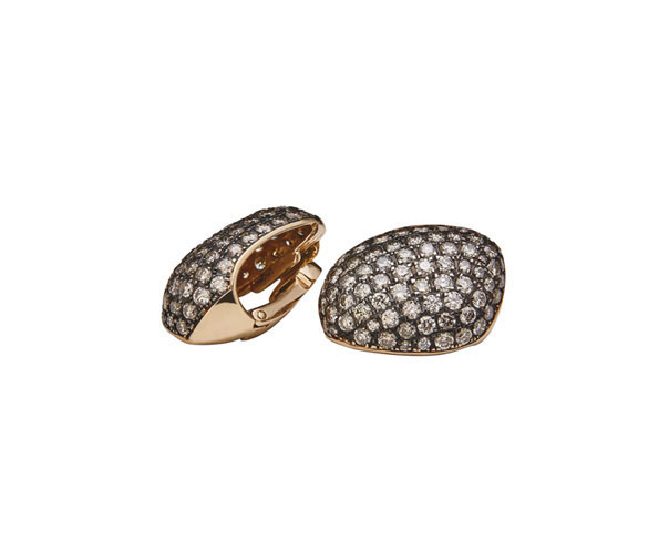 Juwelier Wilm Gold Ohrclips mit Diamanten aus der Schmuckkollektion 2020