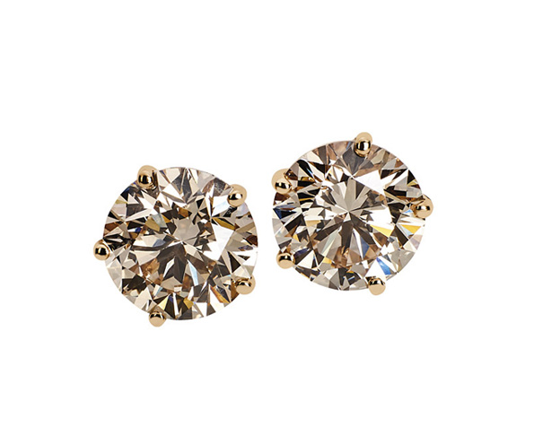 Diamantohrstecker mit hellbraunen Diamanten in Hamburg bei Juwelier Wilm am Ballindamm kaufen