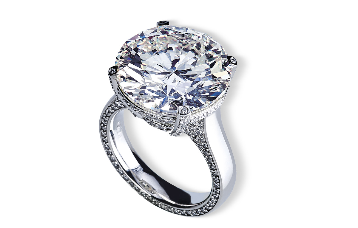 Juwelier Wilm, hochkarätiger Diamantring, 15ct in Hamburg kaufen
